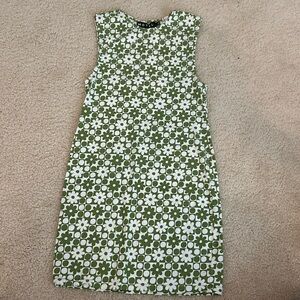 Green and White Body Con Motel Rocks Dress